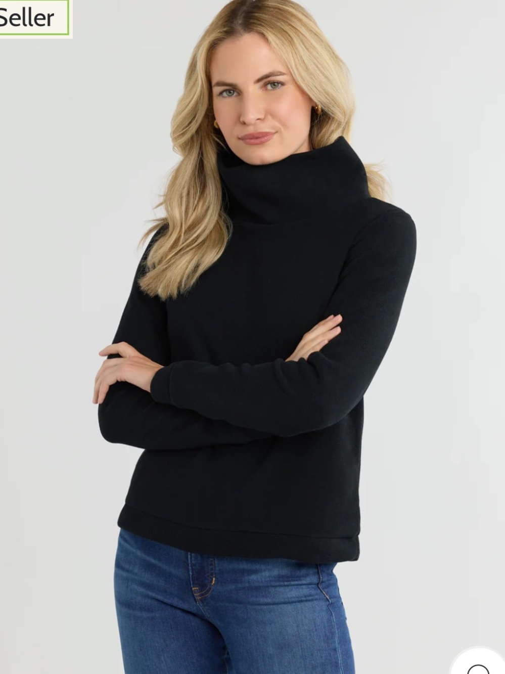 Dudley Stephens Park Slope Fleece Turtleneck Black M